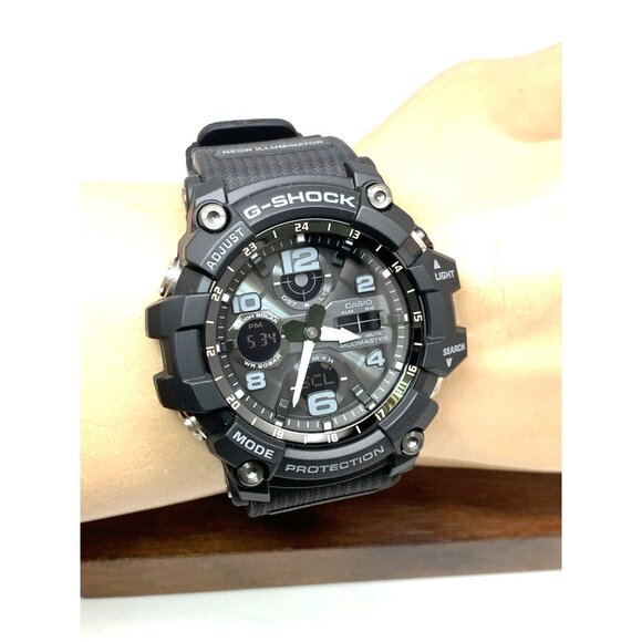 Casio G-Shock Men's Watch GSG100 Quartz Mudmaster Black Resin Ana-Dig 5562 - Picture 11 of 14